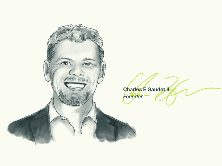 Charles Gaudet, Predictable Profits' Founding Business Coach, Strategy Consultant & Author (drawing)