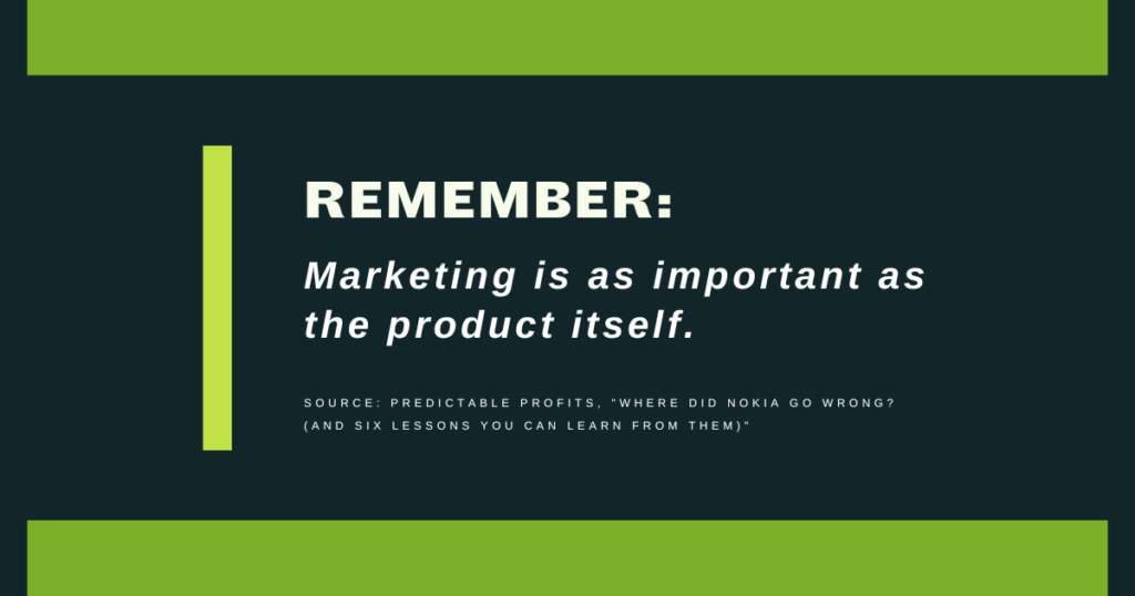 Marketing is as important as the product itself - Predictable Profits