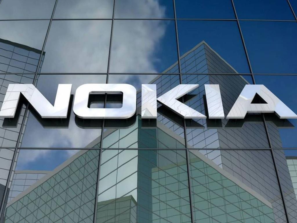 Nokia logo on a building
