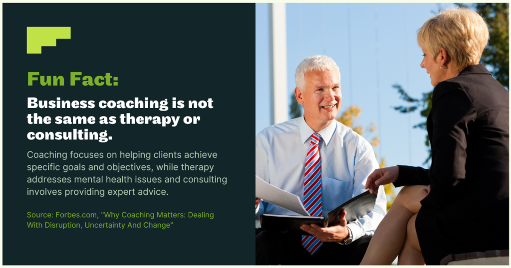 Business coaching is not the same as therapy or consulting - Predictable Profits