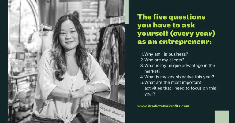 five questions you have to ask yourself (every year) as an entrepreneur