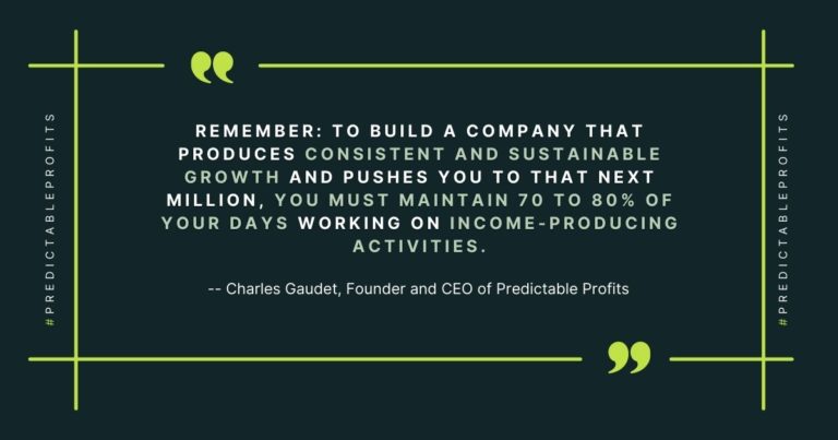 To build a company that produces consistent and sustainable growth - Charles Gaudet